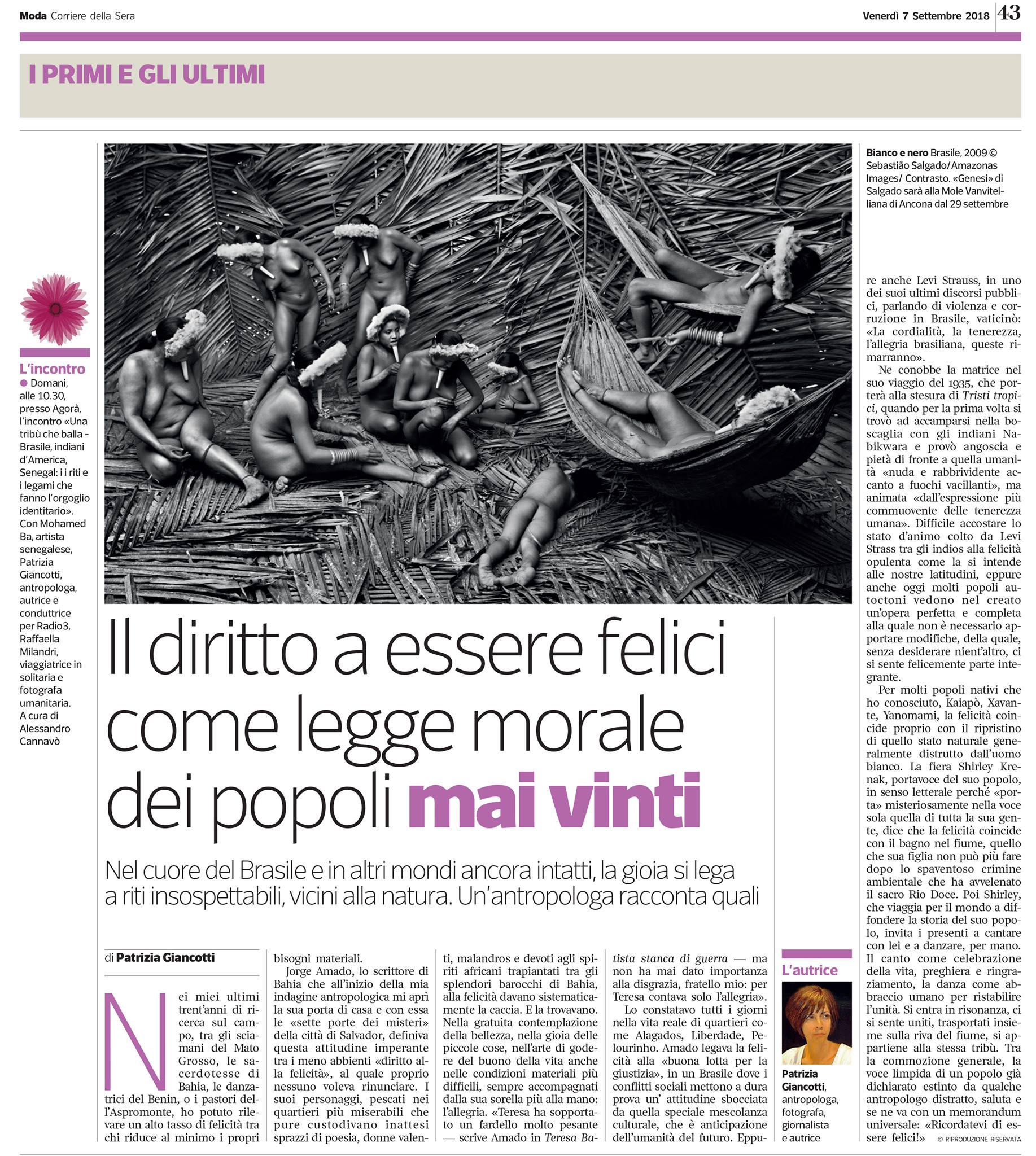 Lotta per la giustizia e diritto alla felicità