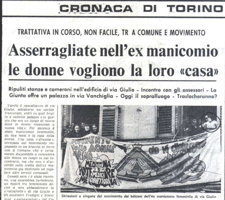 L’occupazione dell’ex manicomio femminile di Torino 