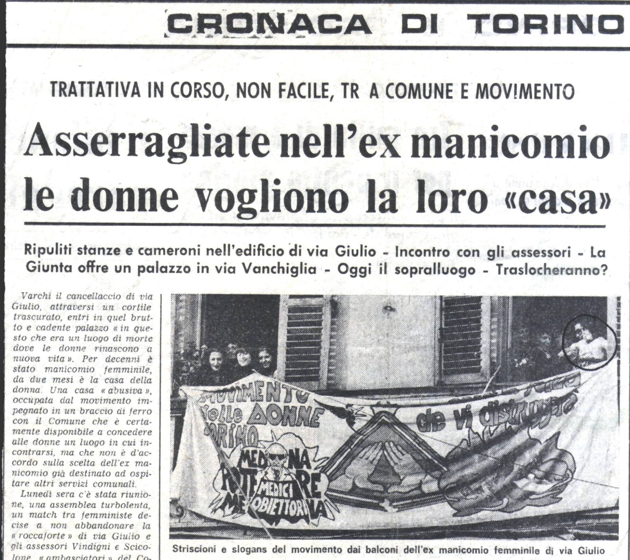 L’occupazione dell’ex manicomio femminile di Torino 