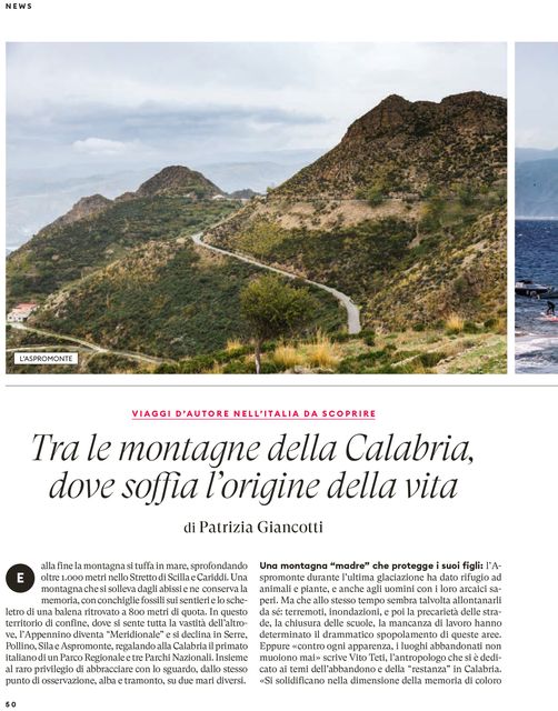 Tra le montagne della Calabria, dove soffia l’origine della vita